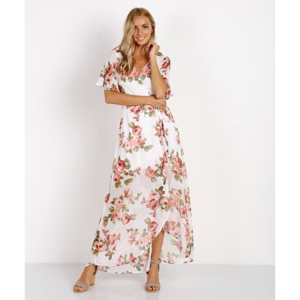 Show Me Your Mumu Marianne Maxi Wrap Dress